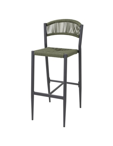 Tabourets bar extérieur Bolero Eden verts - lot de 2