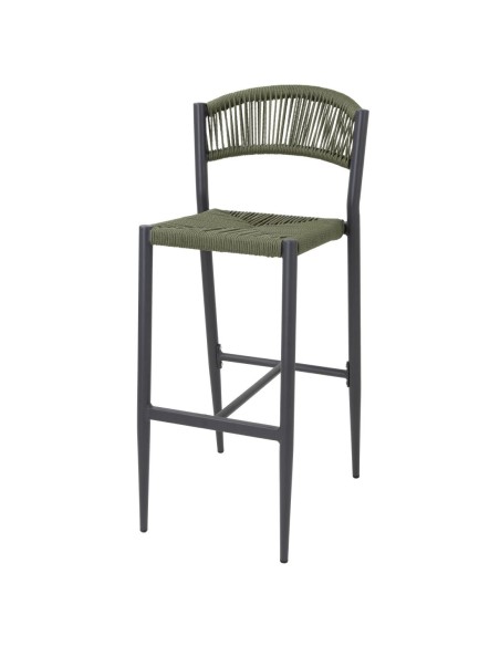 Tabourets bar extérieur Bolero Eden verts - lot de 2