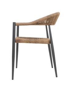 Fauteuils d'extérieur rotin PE Bolero Eden - lot de 4 2