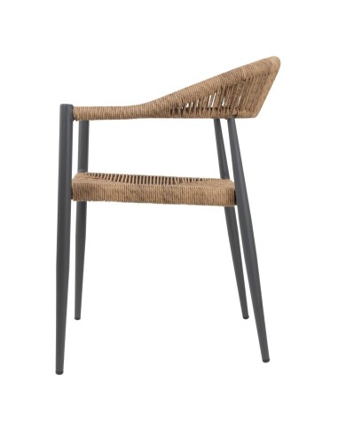 Fauteuils d'extérieur rotin PE Bolero Eden - lot de 4