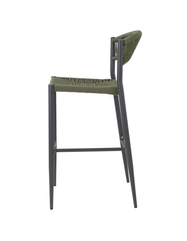 Tabourets bar extérieur Bolero Eden verts - lot de 2