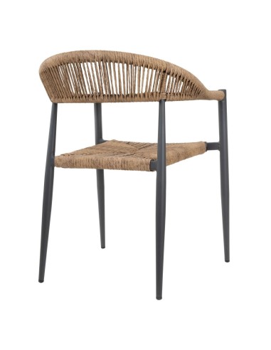 Fauteuils d'extérieur rotin PE Bolero Eden - lot de 4