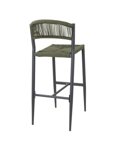 Tabourets bar extérieur Bolero Eden verts - lot de 2