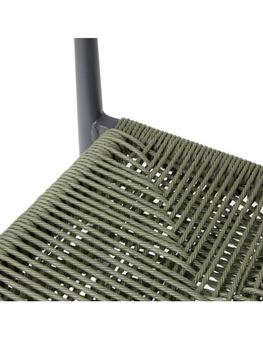 Fauteuils d'extérieur en rotin PE Bolero Eden verts - lot de 4