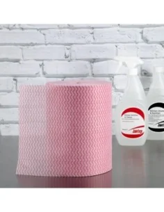 Chiffons tout usage antibactériens Jantex rouges (Lot de 200) 2