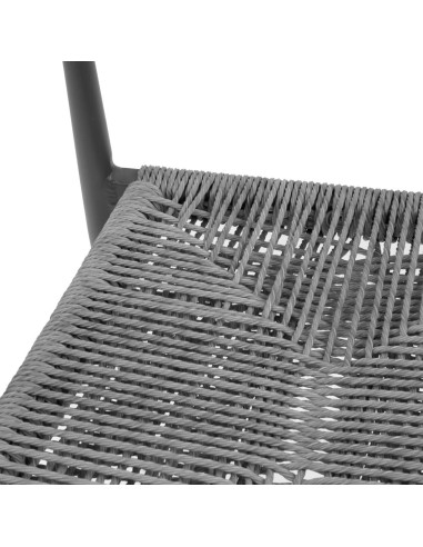 Fauteuils d'extérieur Bolero Eden anthracite - lot de 4