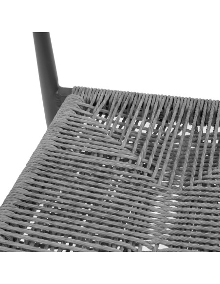 Fauteuils d'extérieur Bolero Eden anthracite - lot de 4