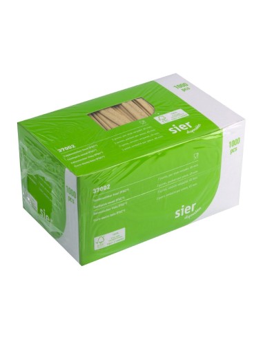 Cure-dents bois FSC® Sier Disposables 65mm - lot 1000