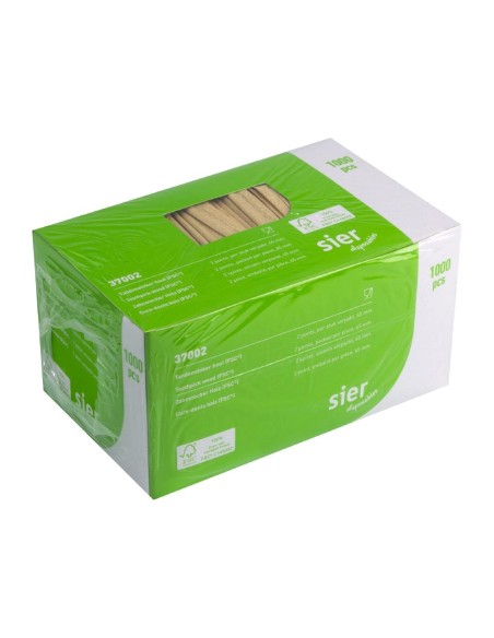 Cure-dents bois FSC® Sier Disposables 65mm - lot 1000