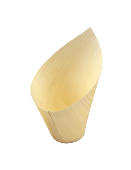 Coupelles obliques en bois FSC® - lot de 40