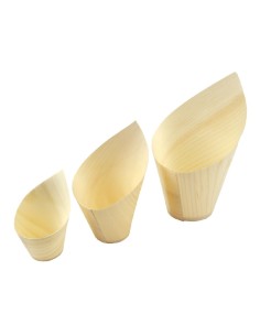 Coupelles obliques en bois FSC® - lot de 40 2