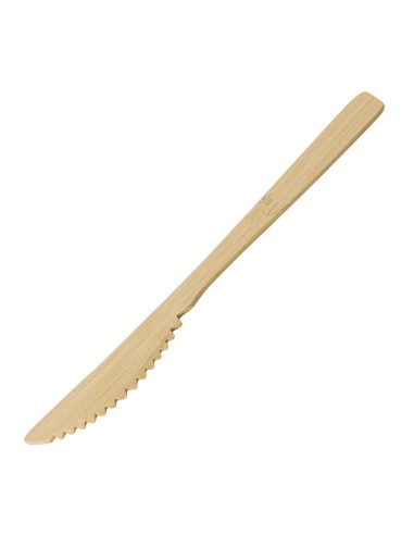 Couteaux en bambou Sier Disposables 170 mm - lot de 50