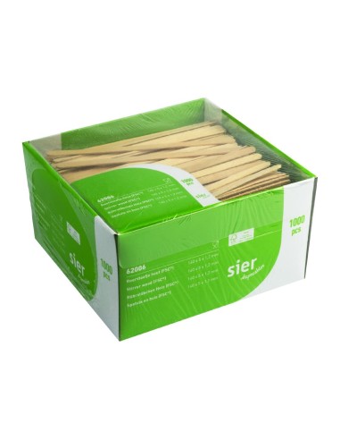 Agitateurs en bois FSC® Sier Disposables - lot de 1000