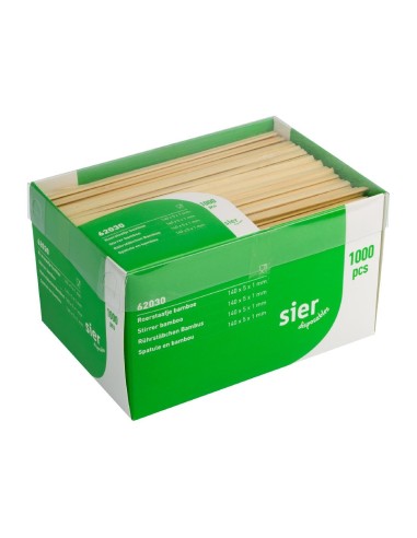 Agitateurs en bambou Sier Disposables - lot de 1000
