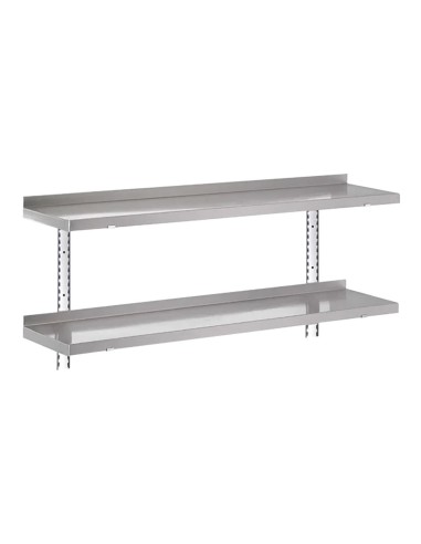 Étagère complète 2 niveaux Gastro-M 1200x400x35mm