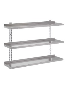 Étagère 3 niveaux Gastro-M 1200x400x35 mm - inox
