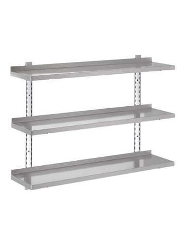 Étagère 3 niveaux Gastro-M 1200x400x35 mm - inox