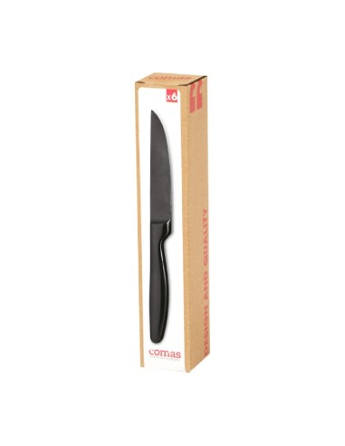Couteaux à steak Comas Boj gris 22,1 cm - Boîte de 6