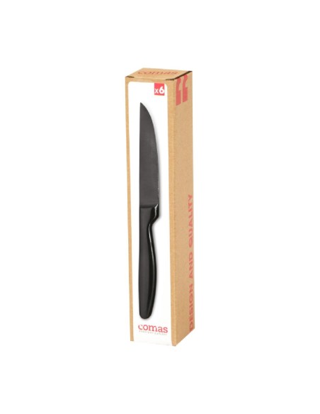 Couteaux à steak Comas Boj gris 22,1 cm - Boîte de 6