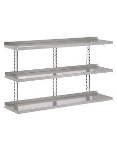 Étagère 3 niveaux Gastro-M 1600x400x35mm - Inox