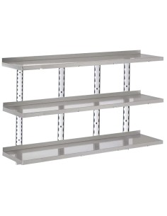 Étagère 3 niveaux Gastro-M 1800x400x35 mm - Inox