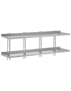 Étagère complète 2 niveaux Gastro-M 2000x400x35mm