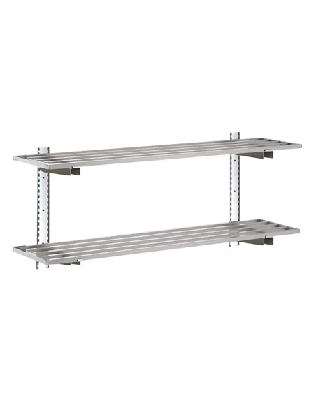 Étagère complète 2 niveaux Gastro-M 1000x400x20 mm