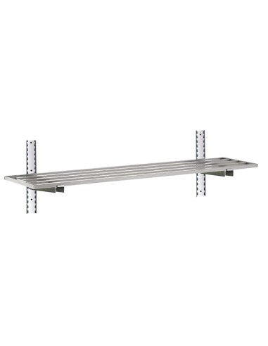 Étagère complète 1 niveau Gastro-M 1200x400x20 mm - Inox