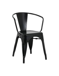 Fauteuils Bolero Bistro Curve noirs - lot de 4
