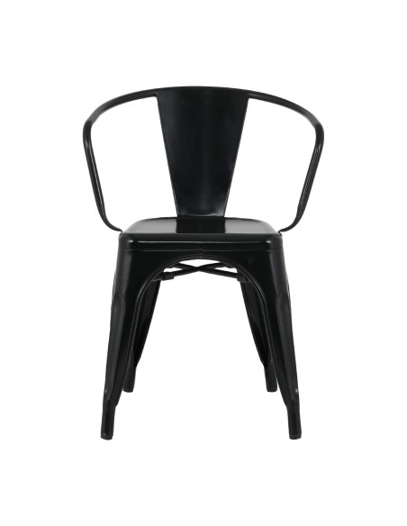 Fauteuils Bolero Bistro Curve noirs - lot de 4