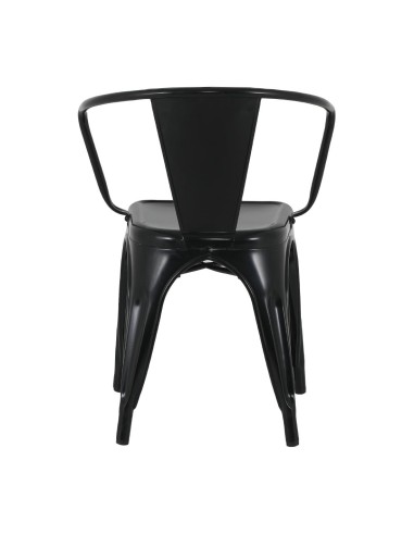 Fauteuils Bolero Bistro Curve noirs - lot de 4
