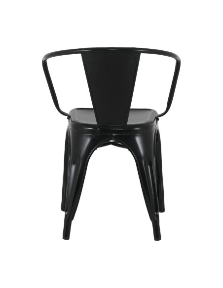 Fauteuils Bolero Bistro Curve noirs - lot de 4