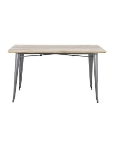 Table Bolero Bistro 1450 mm - Bois de manguier & acier gris