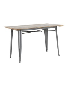 Table Bolero Bistro 1200 mm bois manguier - gris
