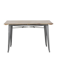 Table Bolero Bistro 1200 mm bois manguier - gris 2