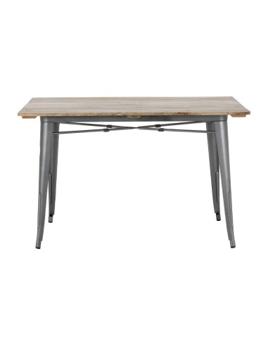 Table Bolero Bistro 1200 mm bois manguier - gris