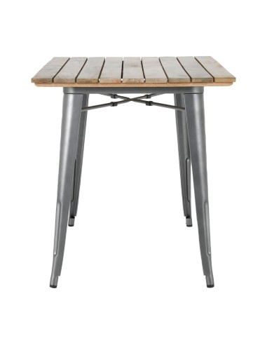 Table Bolero Bistro 1200 mm bois manguier - gris