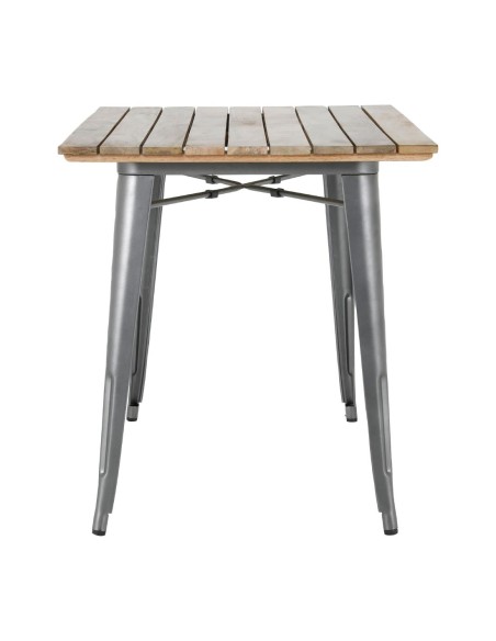 Table Bolero Bistro 1200 mm bois manguier - gris