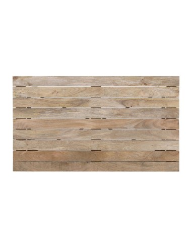 Table Bolero Bistro 1200 mm - bois de manguier & acier noir