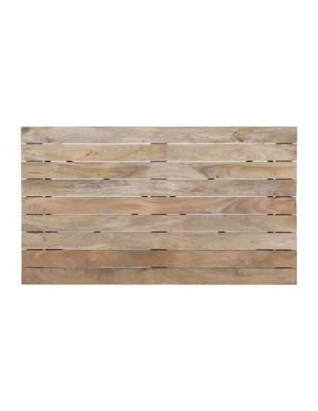 Table Bolero Bistro 1200 mm - bois de manguier & acier noir