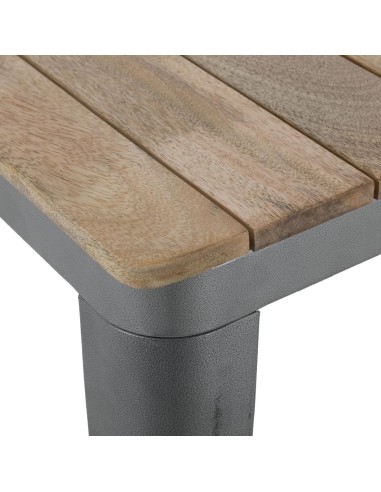 Table Bolero Bistro 650 mm - Bois de manguier & acier gris