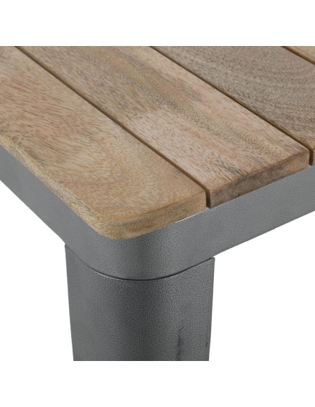 Table Bolero Bistro 650 mm - Bois de manguier & acier gris
