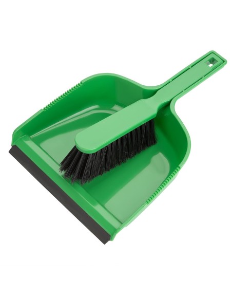 Ensemble pelle et balayette Jantex vert - Nettoyage pro