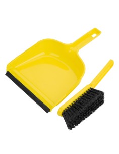 Ensemble pelle et balayette Jantex jaune - Nettoyage rapide