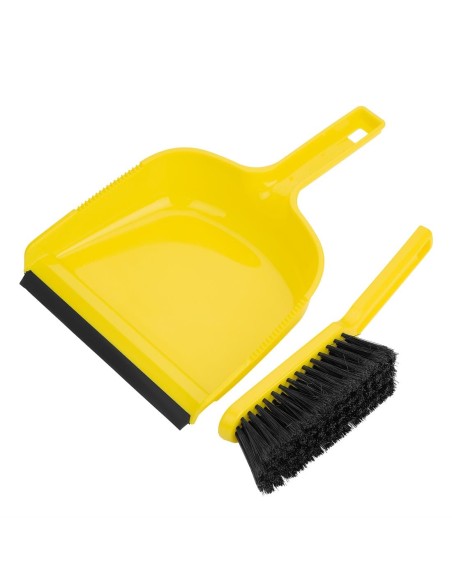 Ensemble pelle et balayette Jantex jaune - Nettoyage rapide
