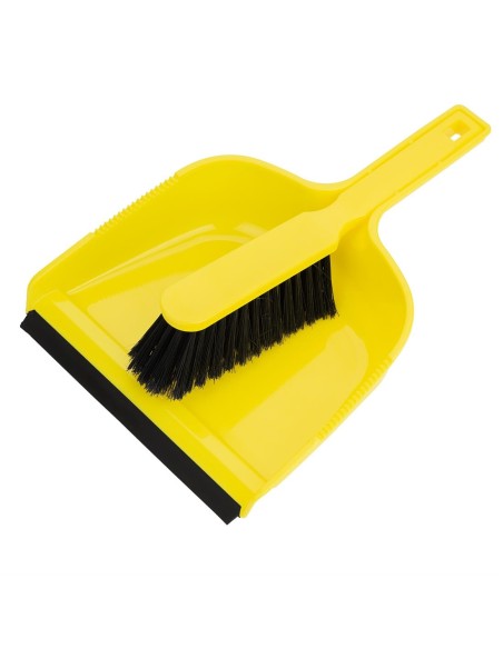 Ensemble pelle et balayette Jantex jaune - Nettoyage rapide