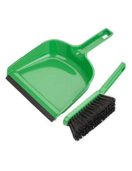 Ensemble pelle et balayette Jantex vert - Nettoyage pro