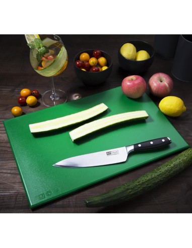 Planche à découper haute densité Hygiplas verte