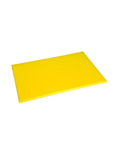 Planche à découper jaune Hygiplas - volaille crue