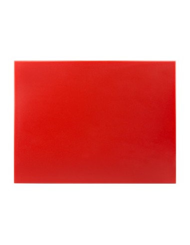 Grande planche à découper rouge Hygiplas HDPE 12x600x450 mm
